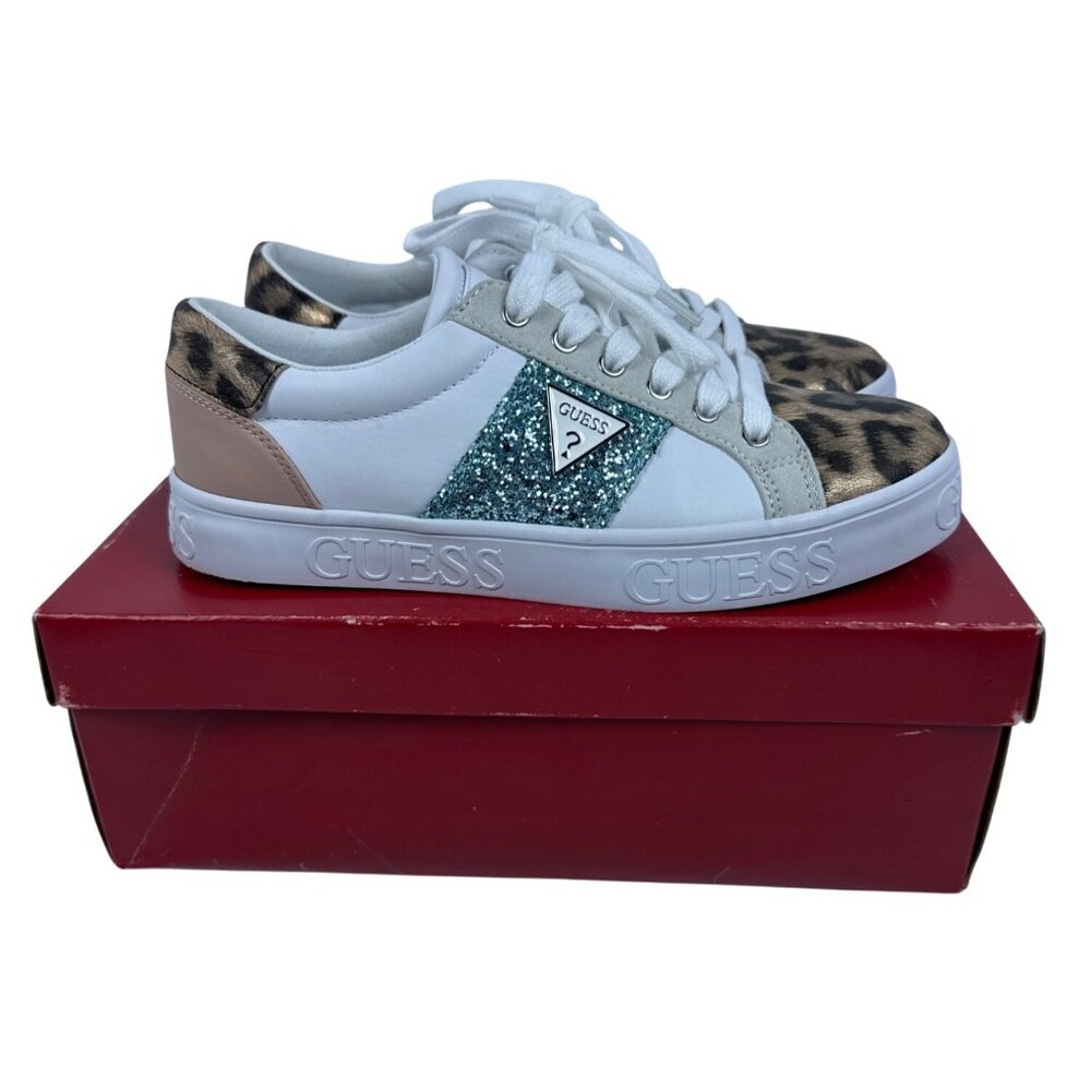 GUESS Women's ASTRAY3 Casual Sneaker Leopard Size 8‎ M
